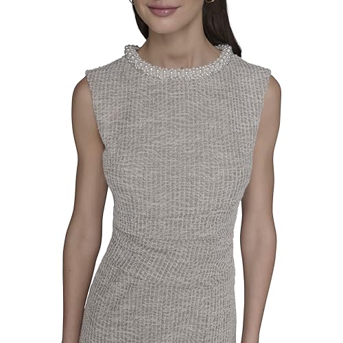 Image of Karl Lagerfeld Women's Flare Skirt Sleeveless Stretch Dress
