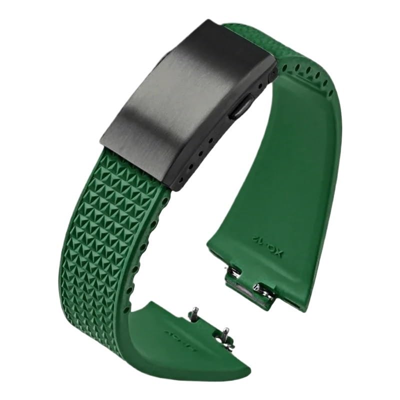 Bracelet de Montre FKM anti-poussière pour Tissot PRX 40mm Boucle Déployante