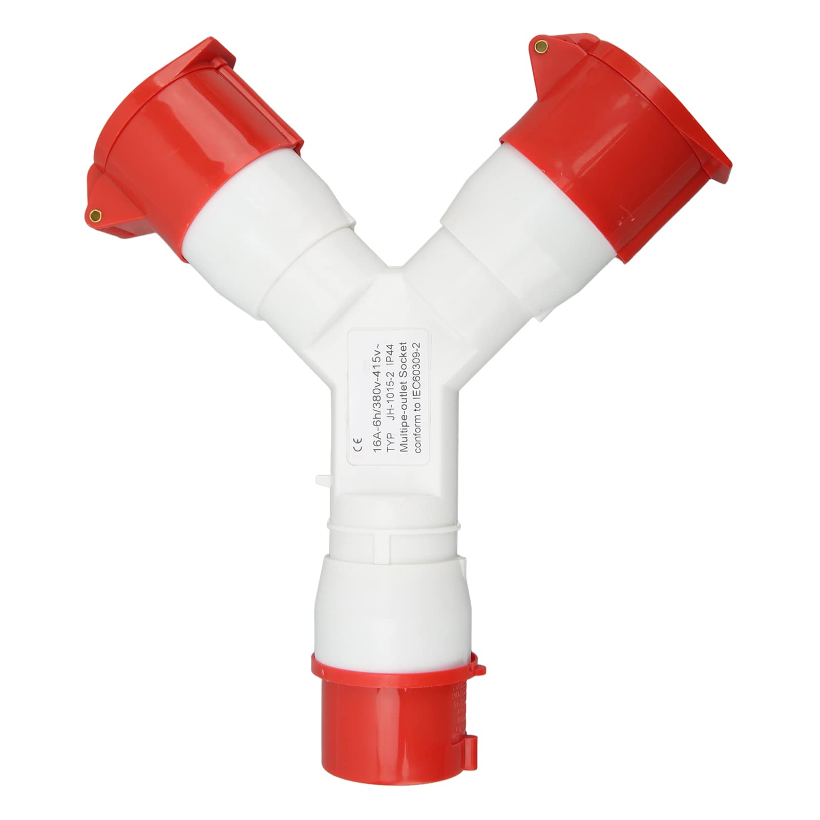 Spina Industriale a 3 Vie Impermeabile IP44 5 Poli 3P+N+E 16A 380-415V con Configurazione a Y Connettore Multifunzionale per Uso in Cantieri Navali Ambienti Industriali e Commerciali