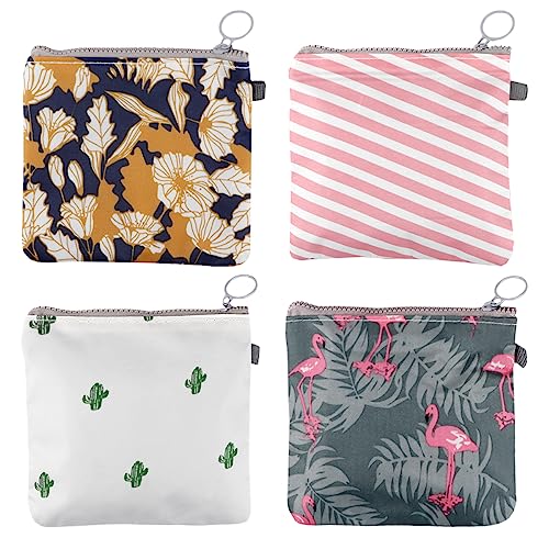 UPIQNG Sanitary Pad Storage Bag Napkins Bag with Zipper Portable...