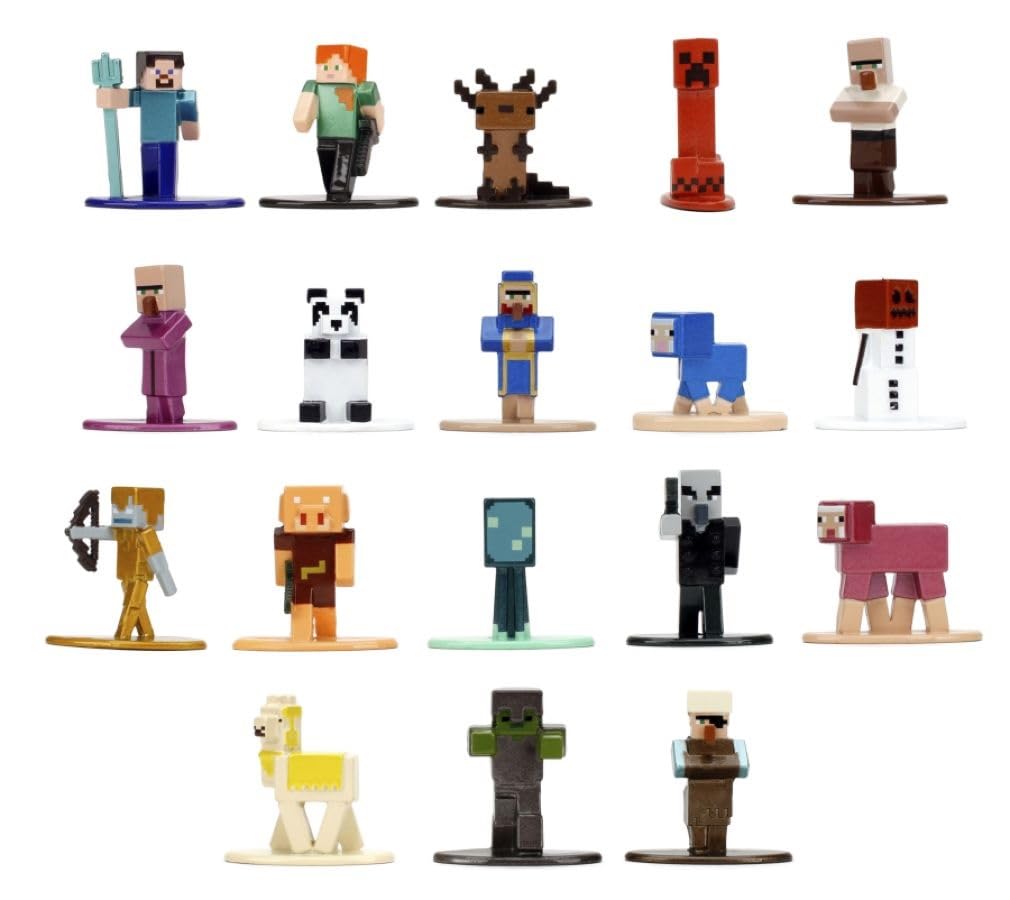Minecraft Multi Pack Diecast Figure Pack, Wave 14 display, play and collect for fans