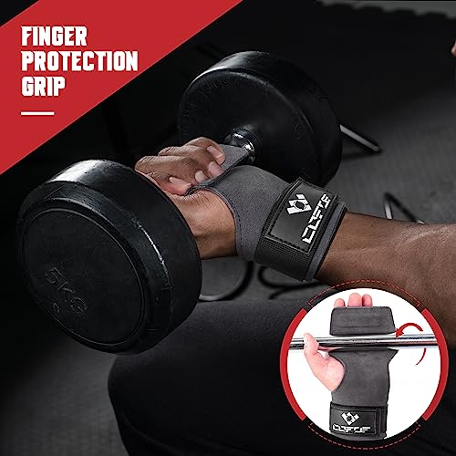 Image of Weight Lifting Wrist Strap, Double-Layer Leather for Deadlift Powerlifting