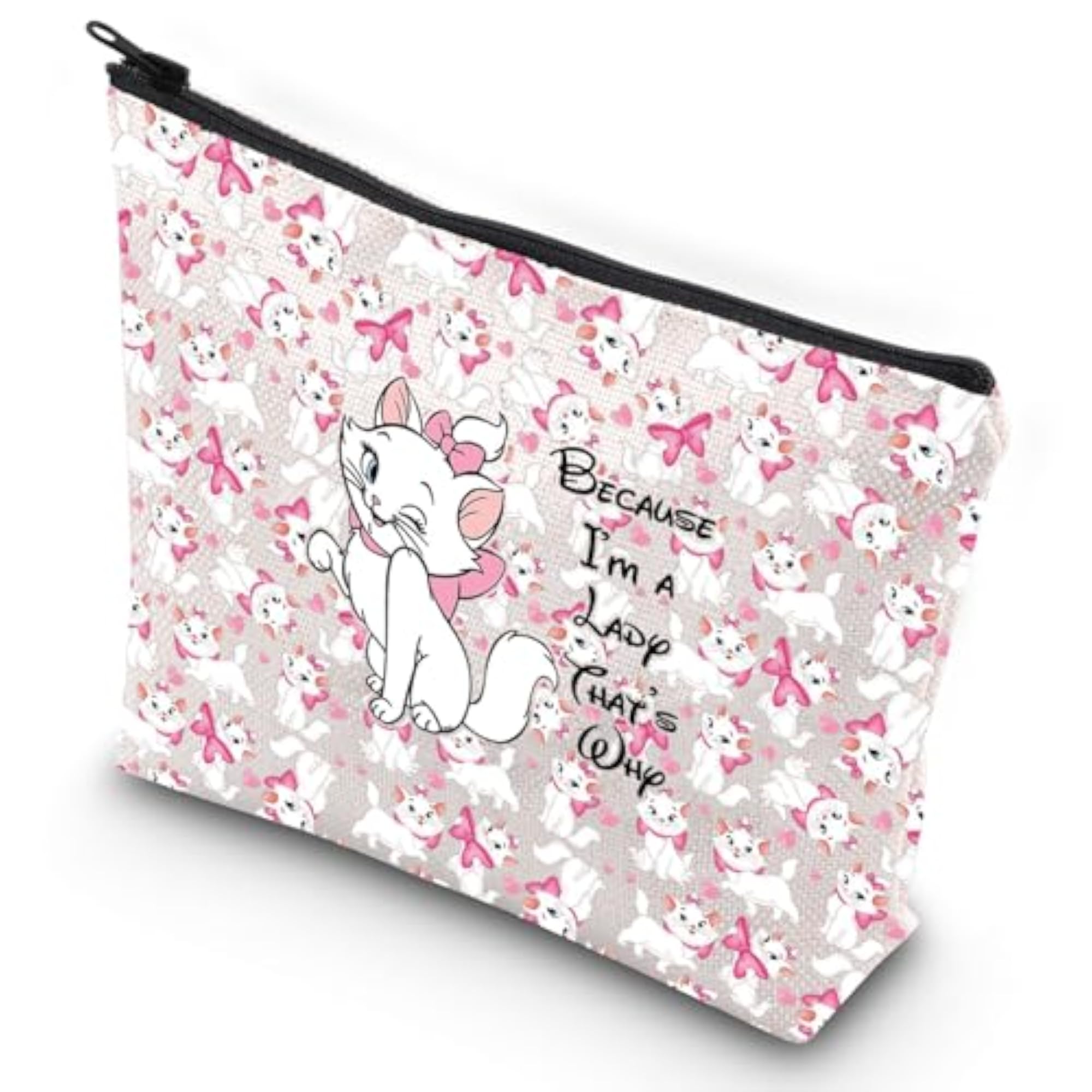 Cartoon Cat Makeup Cosmetic Bag, Gift for Cat Lovers