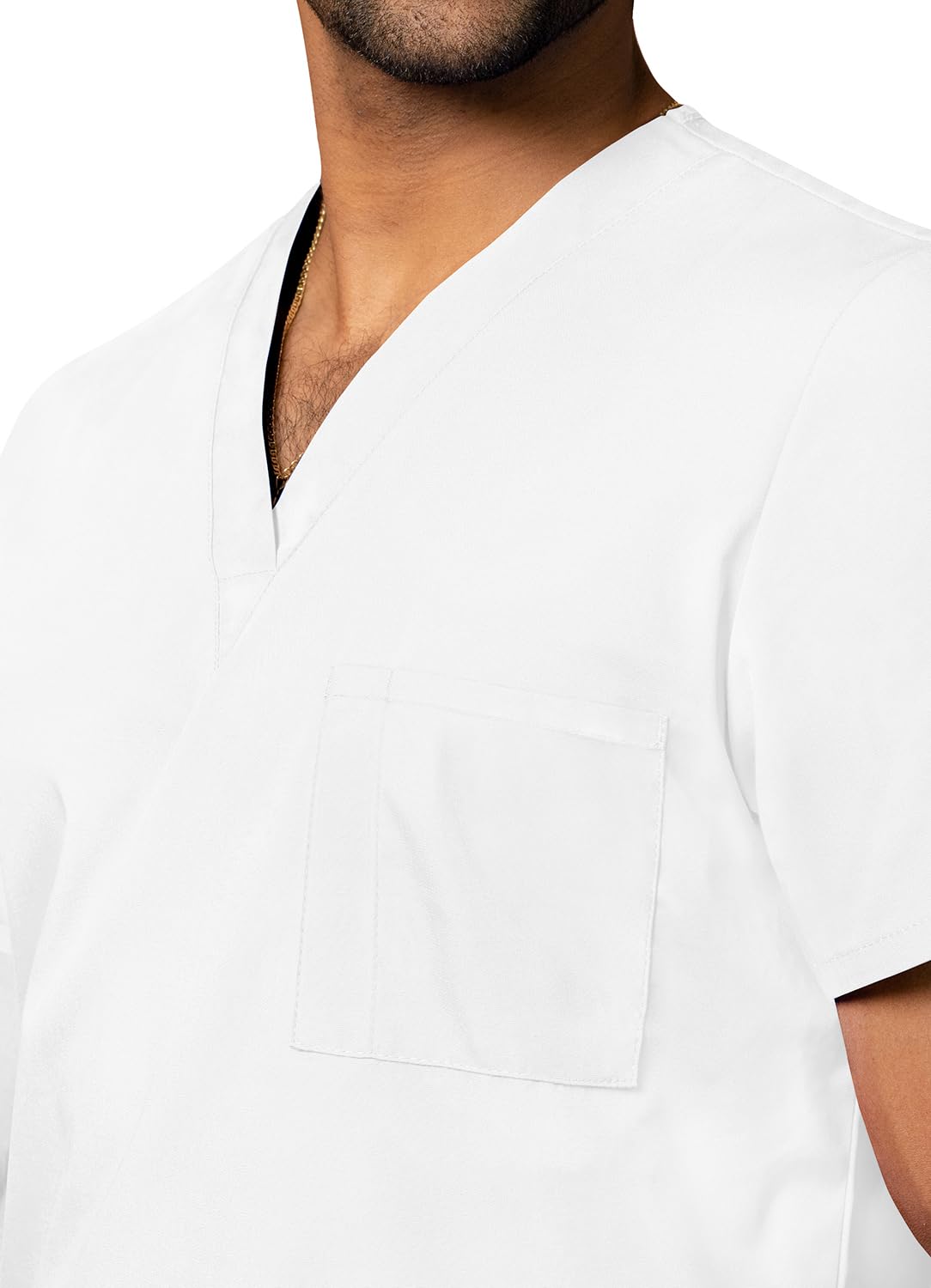 Adar Casaca médica Unisex - Casaca Sanitaria con Cuello en v