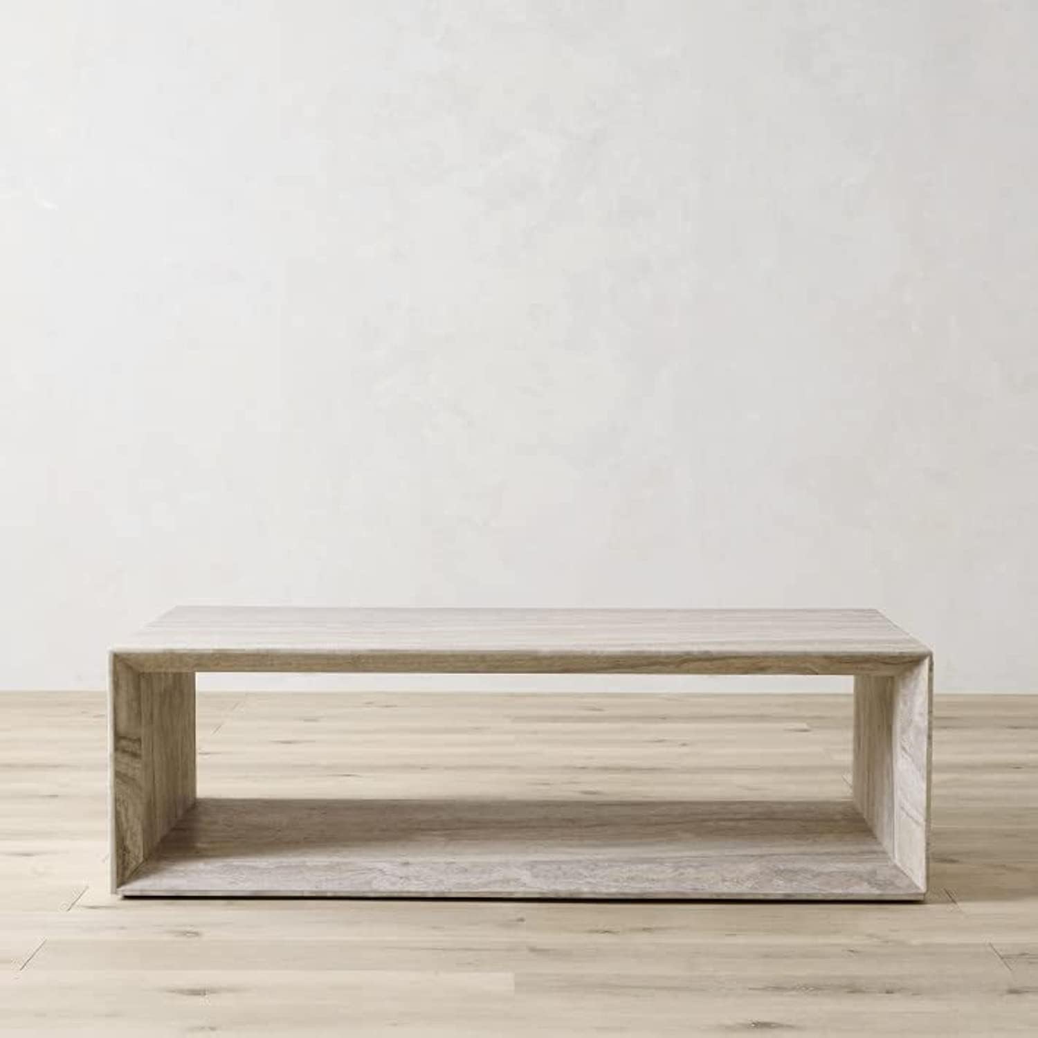 LAMAC CRAFTS Travertine Coffee Table/Plinth table/Bedside table/Hallway Table/Table for Living room