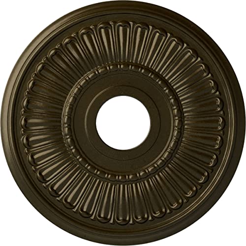 Ekena Millwork CM16MLGGS 16"OD x 3 5/8"ID x 3/4"P Melonie Ceiling Medallion, Green Gold
