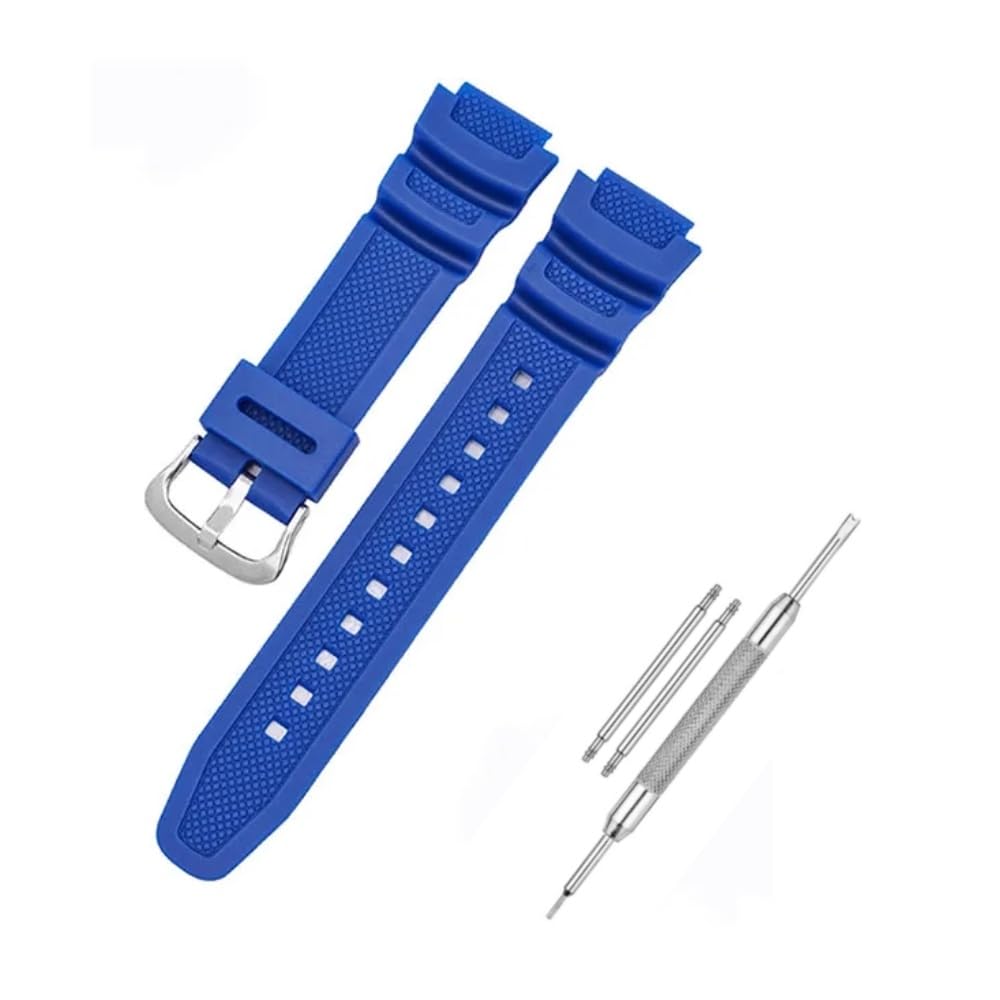 LineOn 18mm Resin Watch Strap (BLUE) Compatible With CASIO AE-1400wh W-218H-1AV AE-1000w AQ-S810W SGW-400H SGW-300H with Tool and Pins (B0D7D5XF2S) Amazon Price History, Amazon Price Tracker
