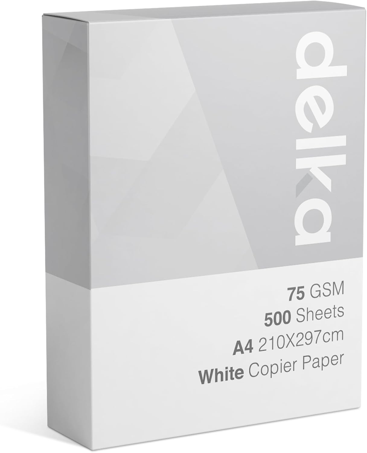 delka Multi-Purpose A4 Printer Paper, 75gsm A4 Paper, 1 Ream, 500 Sheets, White delka Multi-Purpose A4 Printer Paper, 75gsm A4 Paper, 1 Ream, 500 Sheets, White