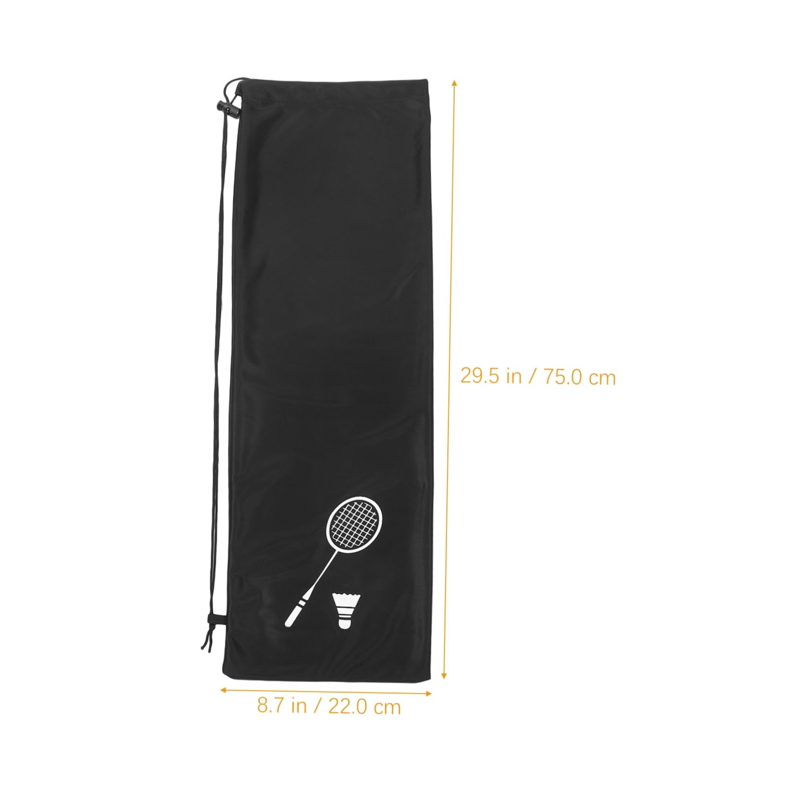TOYANDONA Bolsa de bádminton Bolsa de Raqueta de Pelusa Bolsa de Raqueta portátil Volantes de bádminton Deportes Accesorios de bádminton Bolsa de Raqueta al Aire Franela Gruesa Negro