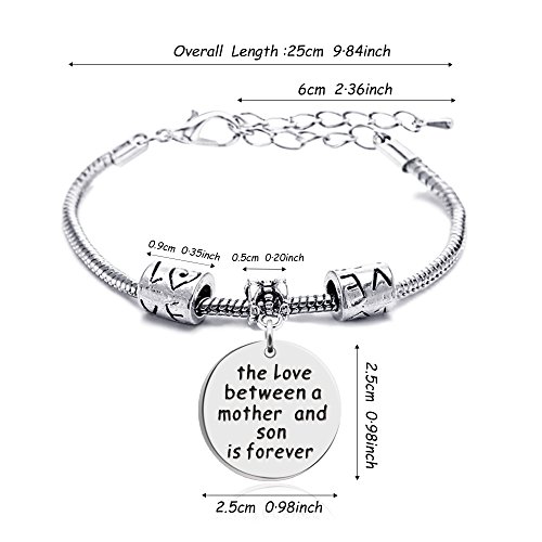 Lauhonmin Mother Daughter Mother Son Grandmother Grandson Granddaughter Charm Bracelets Mom Gifts Mother'S Day thumb #2
