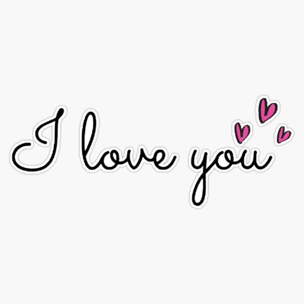 Amazon.com - I Love You Vinyl Decal Bumper Sticker 5