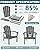 FOLAWO Adirondack Chair Set of 2, All Weather HDPE Fire Pit Chairs, Oversized Plastic Adirondack Chair for Outdoor, Balcony, Deck, Backyard, Patio, Garden, Poolside, Lawn Grey