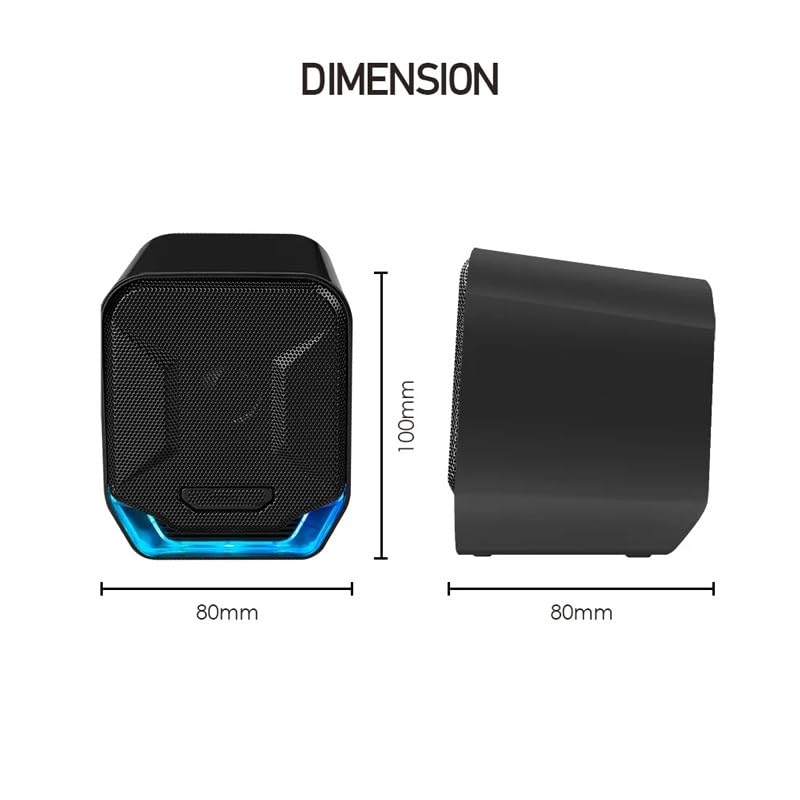 Altavoces envolventes estéreo de 3.5mm para portátil que solucionan el audio bajo 6