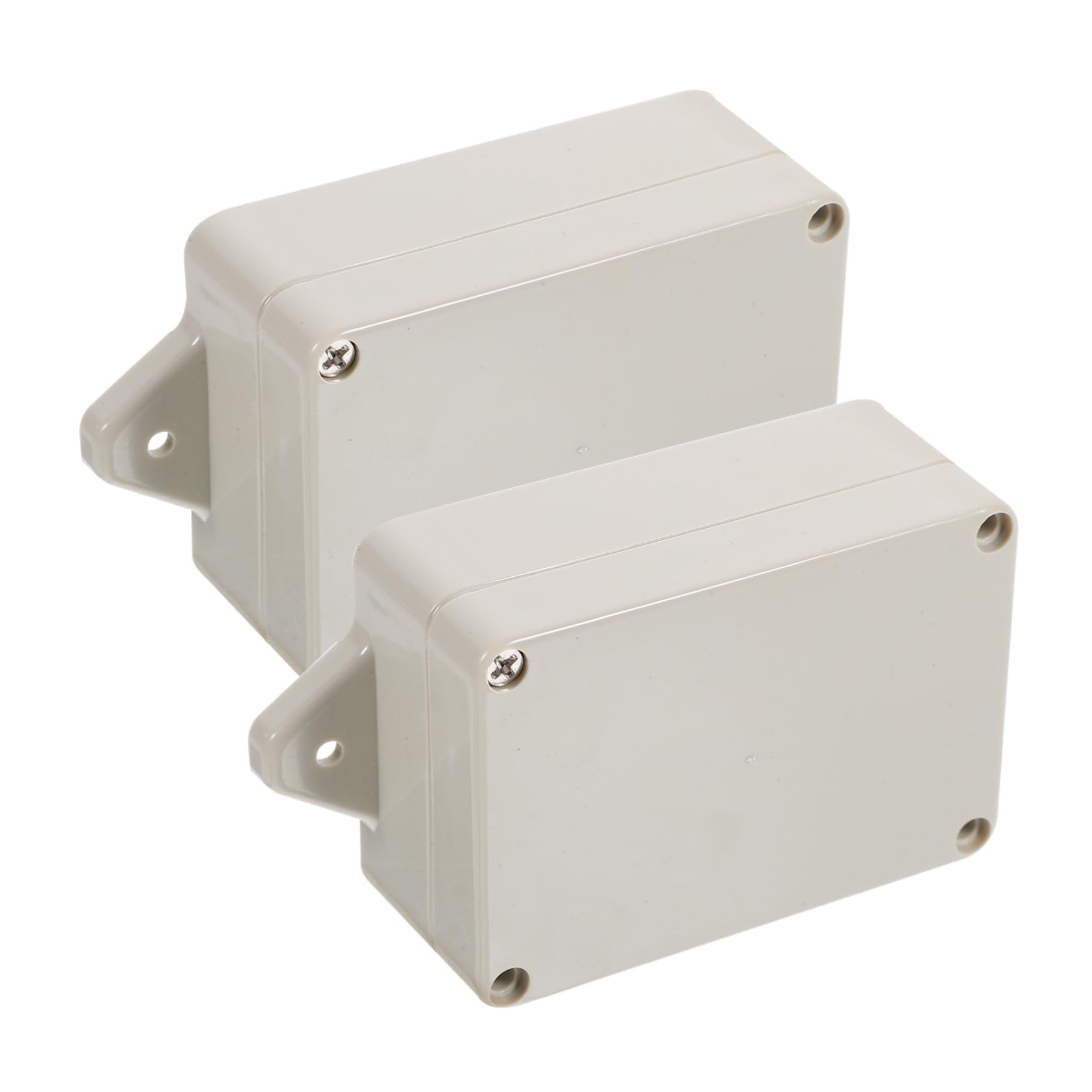 Operitacx 5 Ensembles Boîte Étanche Enceinte Boîtier Électronique Protecteur Jonction Boîtes De Projet Pour L'électronique Isolé Rangé Cas De Projet Électrique Plastique 2 Pièces * 5