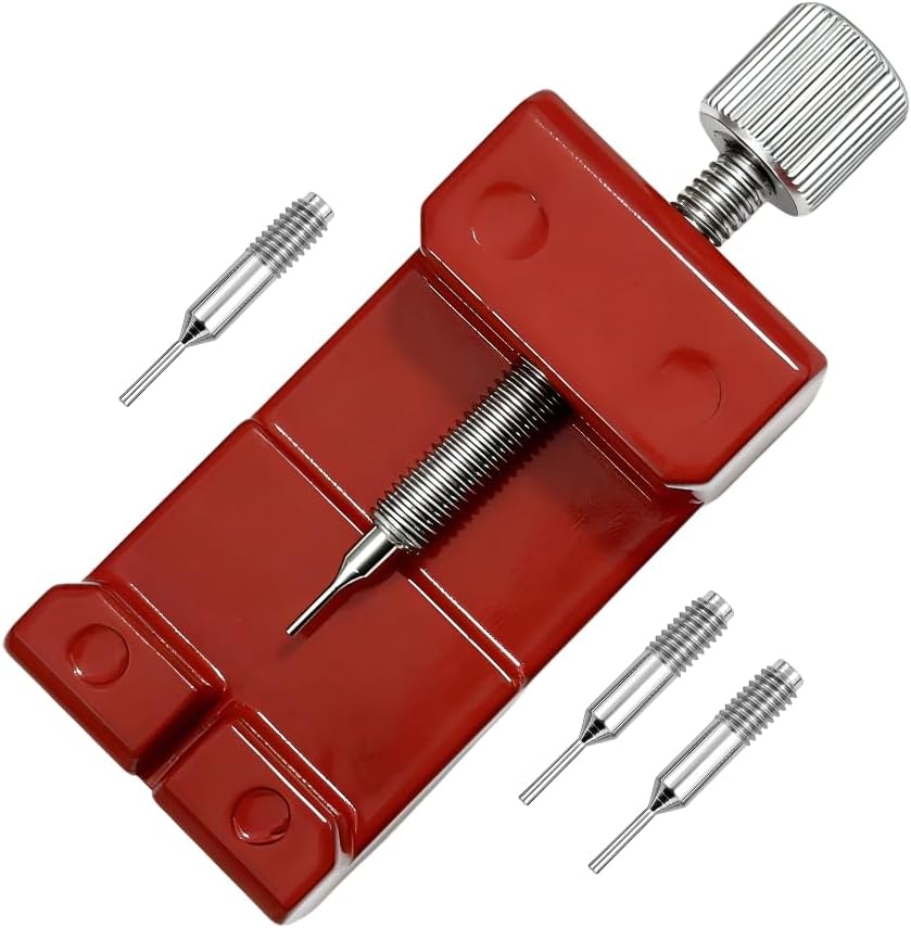 Watch Band Link Pin Remover Watch Repair Tool Kit Red Metal