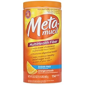 Metamucil, Smooth Texture, Sugar Free, Orange, 23.4 oz