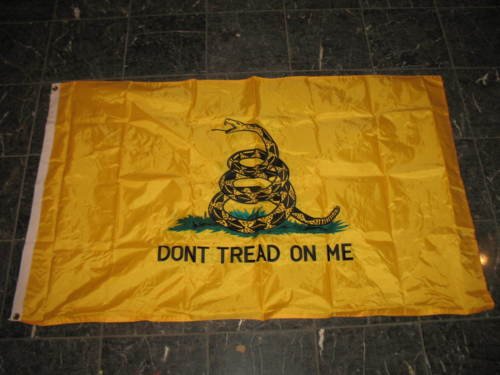 Moon Knives 3x5 Embroidered Gadsden Culpepper Double Sided 210D Nylon Flag 3x5 Clips Pin - Party Decorations Supplies For Parades - Prime Outside, Garden, Men Cave Decor Flag