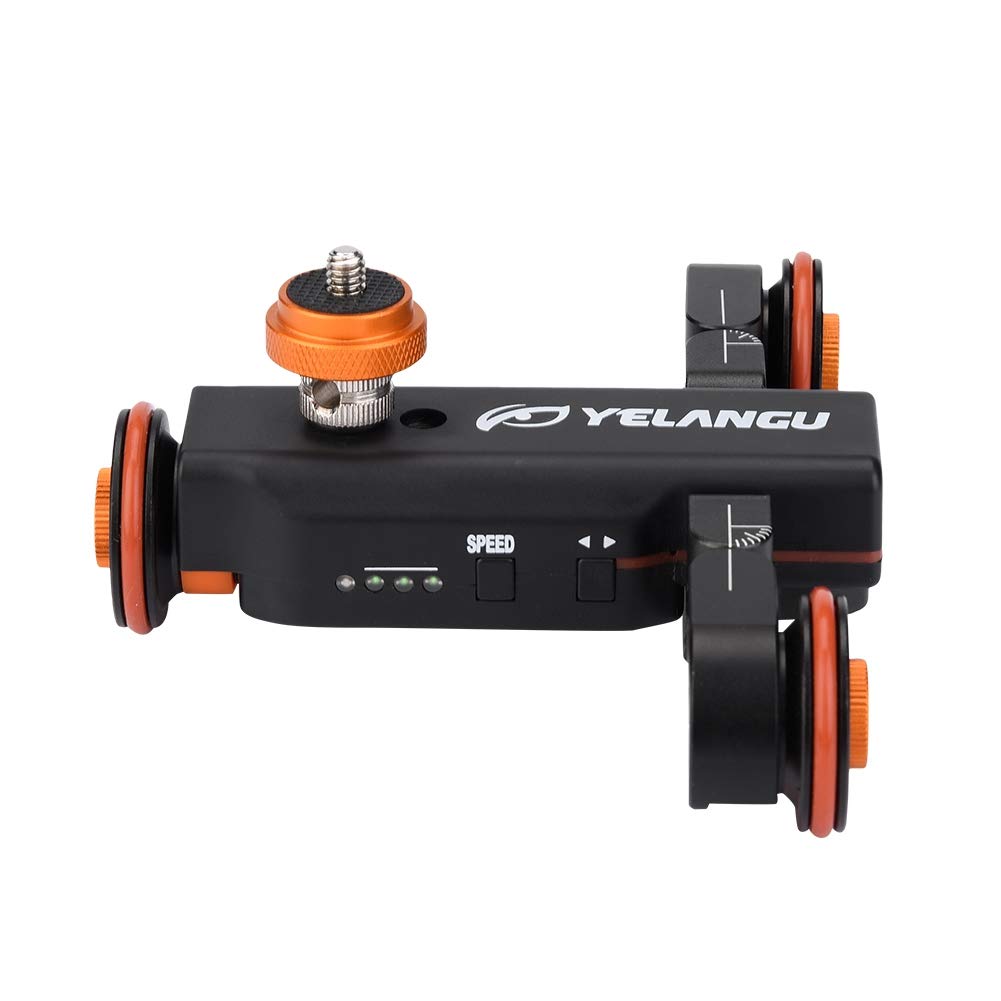 L4X Mini Deslizador de Pista Eléctrico Motorizado para Cine Profesional, Cámara de Aleación de Aluminio Dolly Truck Car, Capacidad de Carga de hasta 3 Kg, 12 X 16,5 X 3,2 Cm