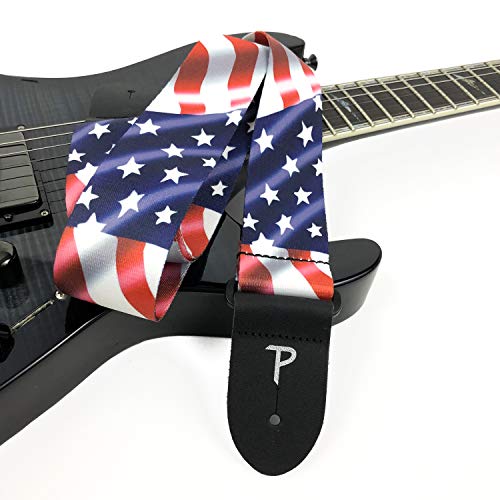Perri PLLPCPAF Sangle en polyester pour Guitare Motif Drapeau Américain - Les Beatles, Paul McCartney, John Lennon, RIngo Starr, George Harrison Perri PLLPCPAF Sangle en polyester pour Guitare Motif Drapeau Américain – Image 5