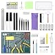 Roxanex 101 Stück Modellbau-Werkzeugsatz, Hobby Bauwerkzeug Set Modellbau-Werkzeugsatz Basic Tools Bastelset für Gundam Auto Modellbau Reparieren und Befestigen
