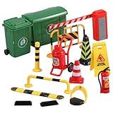 Warmhm Teiliges Miniatur Verkehrszeichen Und Straßenabsperrung Für Sandtafeln Pädagogisches Verkehrsbarrieren Modellspielzeug Realistische Verkehrs-infrastruktur Nachbildung Zur Verkehrse