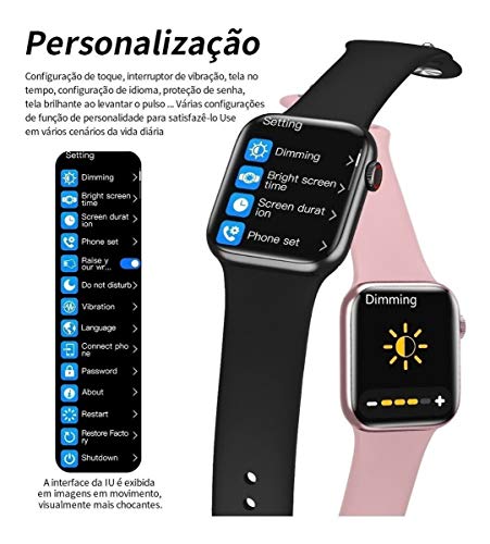 Relógio SmartWatch HW16, Tela de 1,72