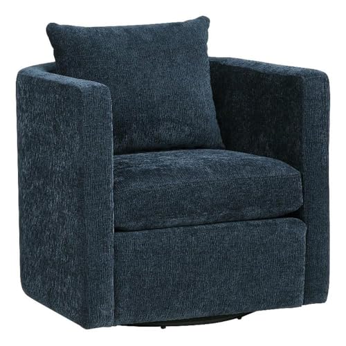 Sillón Giratorio Barrel Moderno Azul Navy
