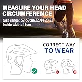 Mountain Bike Helmet with Detachable Visor, SIFVO Bike Helmet for Men and Women MTB Helmet, Adjustable Adult Bike Helmet, 57-59cm - Image 7