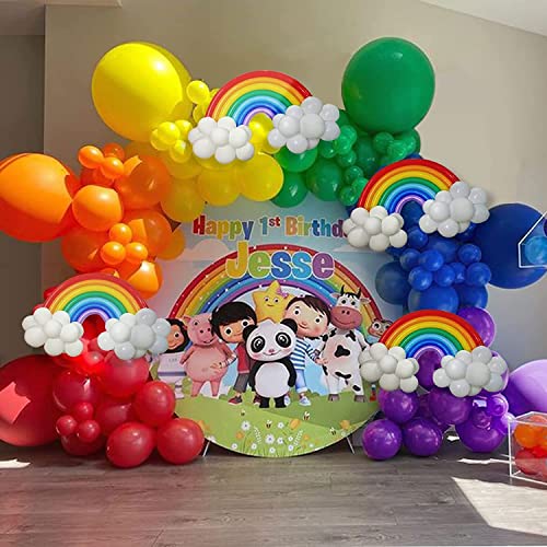 Hgh Rainbow Balloon Arch Kit 151Pcs 18/12/10/5 Inch Latex Colorful Party Balloons, Rainbow Balloons For Rainbow Party Decorations Birthday Baby Shower Kids Party Supplies Arch Garland Decorations… #TOP4
