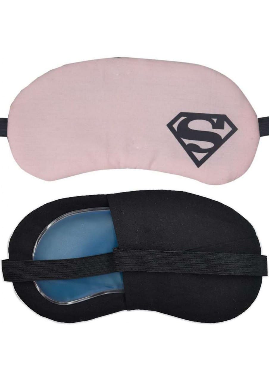 Aoxeria Pink Super Symbol Eye Mask with Free Gel Pad & Earplugs | Sleep Aid for Flights, Naps & Yoga.-image-20