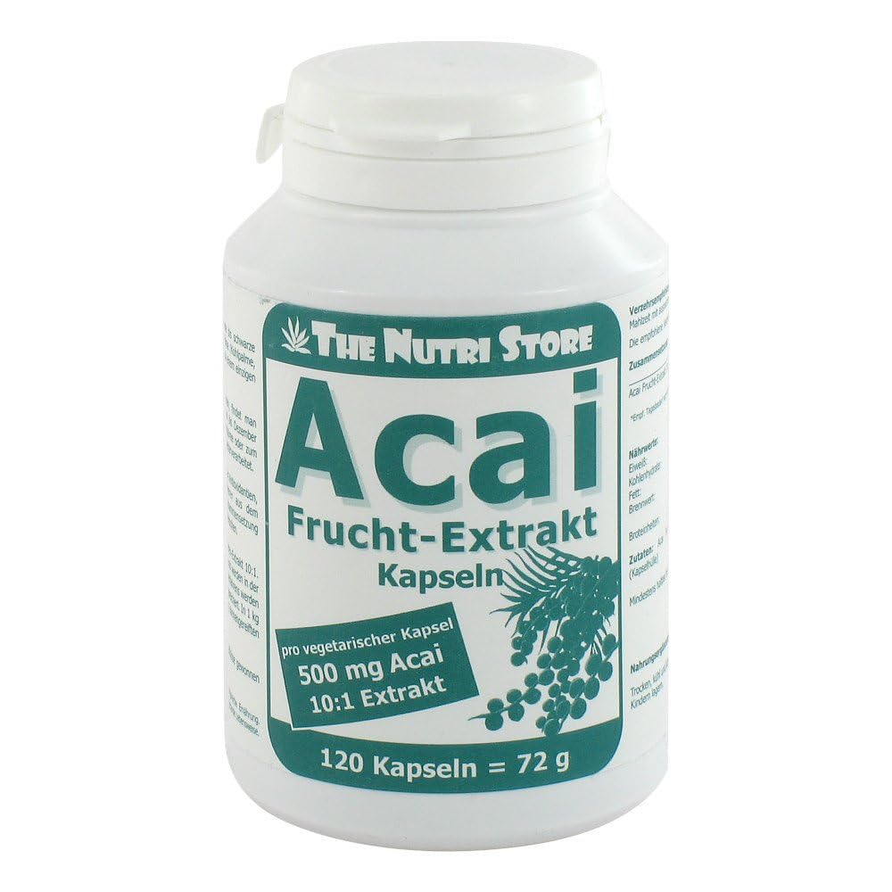 Acai Frucht-Extrakt 500 mg vegetarische Kapseln 120 Stk.