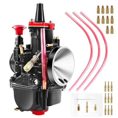 Pwk 24mm Carburetor 24mm Motorcycle Carburetor with Jet kit for 50cc-110cc Dirt Bike GY6 150cc scooter/212cc predator/kx100 Motocross Motorcycle Scooter