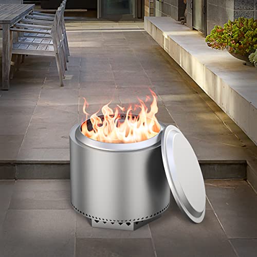 Fire Pit Lid Compatible With Solo Stove Bonfire 19.5" Fire Pit, Aluminum Fire Pit Accessories Cover For Solo Stove Outdoor Fireplace And Camping Accessories #TOP4