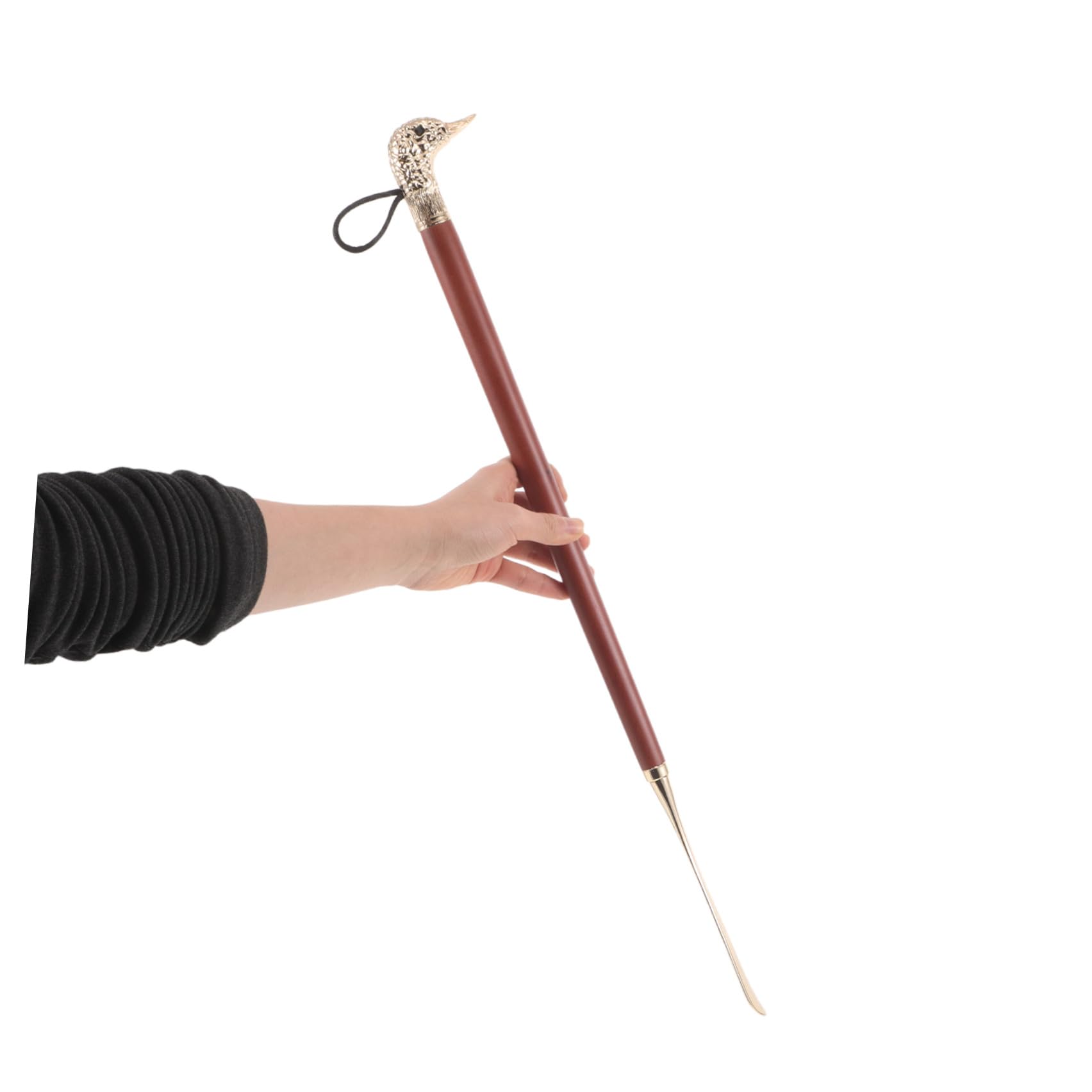 Calzascarpe in Metallo da 56 Cm Manico Ergonomico, Strumento Compatto e Comodo per Anziani e Donne in Gravidanza, per Uso Domestico e Viaggio