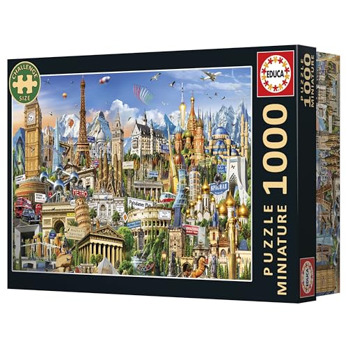 Puzzle EDUCA Symboles de lEurope Miniature 1000 pièces 625 x 30 cm À partir de - vue 5
