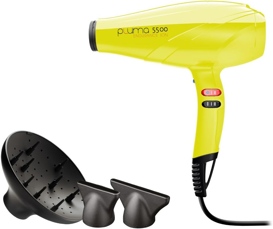 Gama Professional Italy UKSH1611 Ionic System Hair Dryer with 2 Nozzles and Diffuser