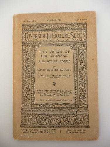 The Vision of Sir launfal and Other Poems River... B0067KUWBO Book Cover
