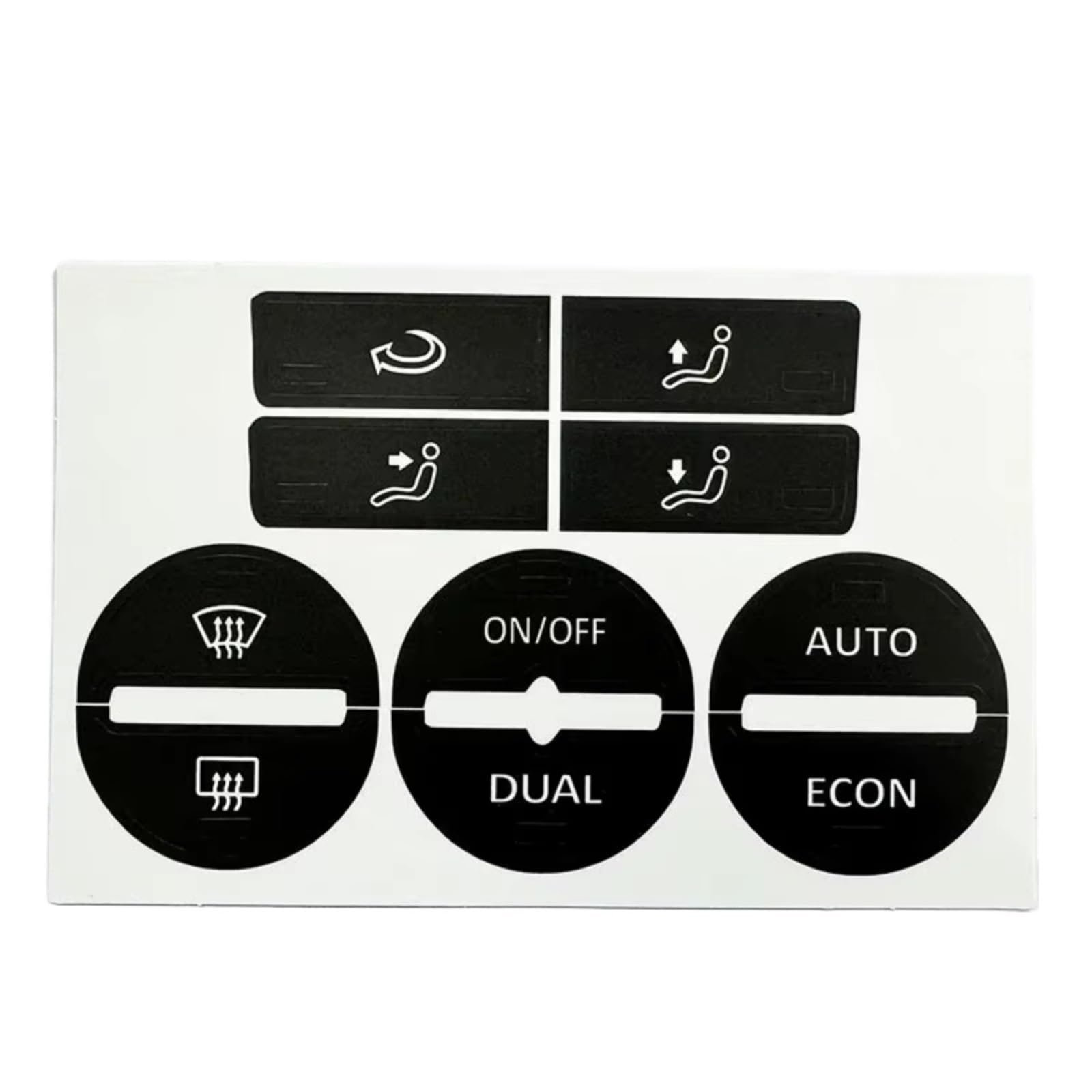 Interior Button Sticker Compatible with Vw for Golf for Mk5 for Passat Ac Window Climate Worn Peeling Buttons Repair Sticker Control Button Decals Stickers Auto Accessories