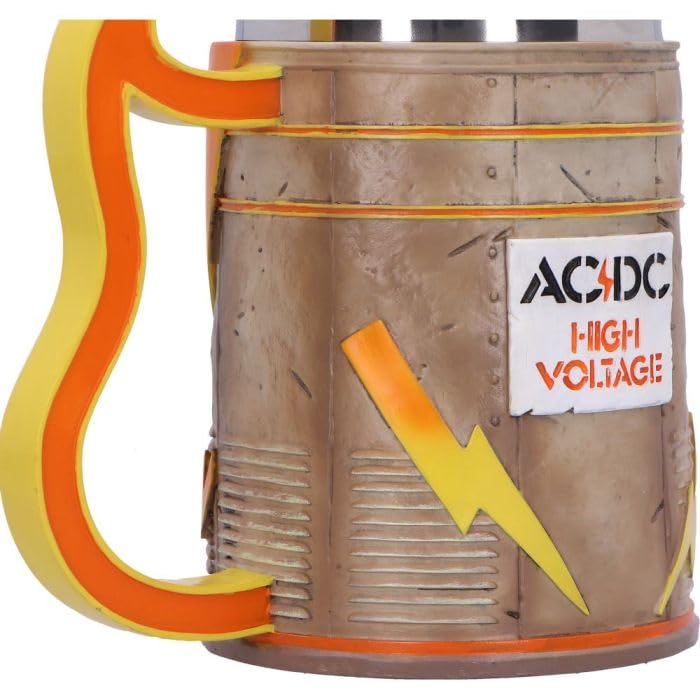 Chope haute tension ACDC Nemesis Now : Chope rock solide avec insert inox - 6