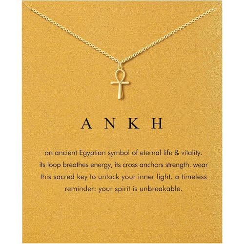 Baydurcan Dainty Gold Necklace for women - 14K Gold Plated Pendant Necklaces Gifts for Friends Sister Mother, Birthday, Christmas, Graduation, Inspirational Gifts