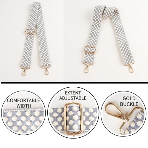 Image of Adjustable Replacement Shoulder Strap Luggage Straps Belt Crossbody Canvas Bag Handbag Purse Strap for Women (O-style 76)