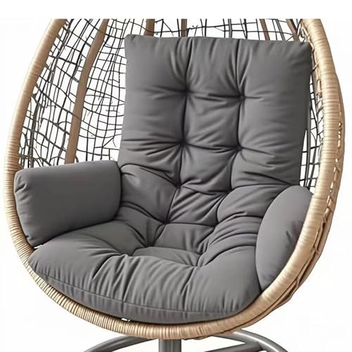 Coussin Fauteuil Suspendu, Coussin de Jardin, Coussin de Remplacement pour Chaise D'oeuf Suspendue Intérieur et Extérieur, Coussin Balancelle, pour Terrasse, Jardin