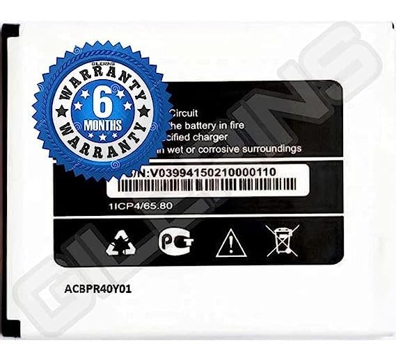 Image of Original (ACBPR40Y01) Battery for yureka yu aace 5014 [4000Mah] Battery with 6 Month Warranty *****(P40P1)