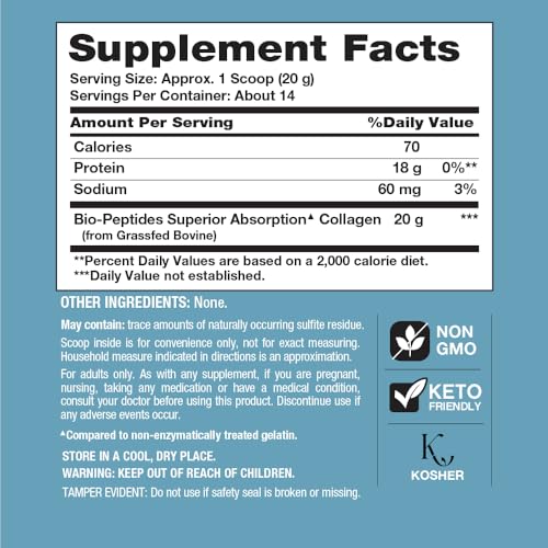NeoCell Collagen Bio-Peptides Powder 10oz Unflavored Grass-Fed — view 7