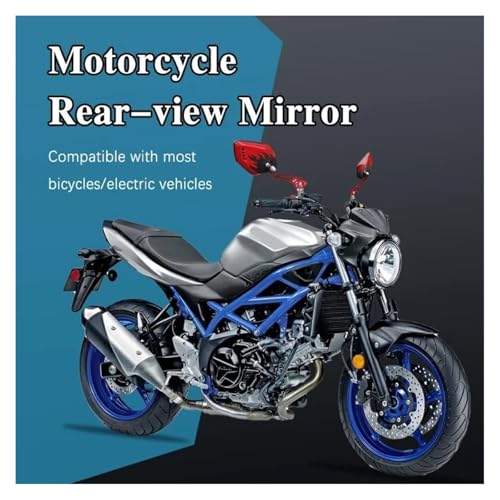 Espejos Retrovisores de Aluminio Macizo con Diseño de Llama para Manillar de Motocicleta 7