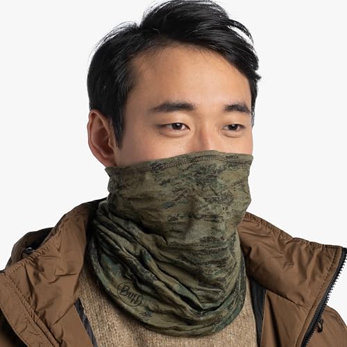 Image of Buff Lightweight Merino Wool Neck Gaiter, 100% Ethically Sourced Wool,Versatile, Temperature Regulating Face Mask