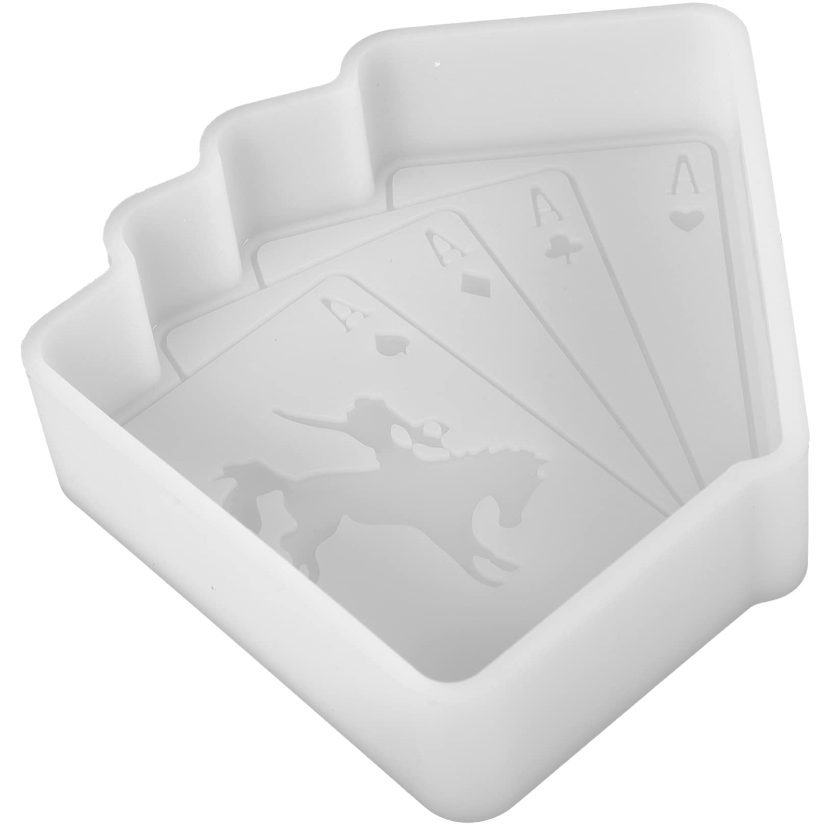 SHINEOFI 4stücke Silikon Gießform Für Poker-design Aromatherapie Dekoration Flexible Und Praktische Silikonform Für Kreative Bastelprojekte