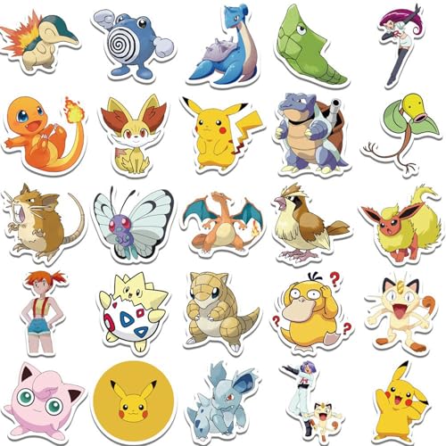 50 Stück Aufkleber für Kinder Cartoon-wasserdichte Vinyl-Aufkleber für Erwachsene Teenager Mädchen Studenten Wasserflasche Laptop Telefon Computer Gitarre Notebook Skateboard