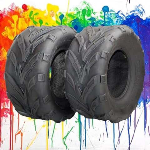VroomSteel 2 Pack ATV Tires 19X7.00-8 ATV Tires, 8 Rim ATV/UTV Tires, 4PR Mud Trail Tires(Set of 2, Tubeless) Cover