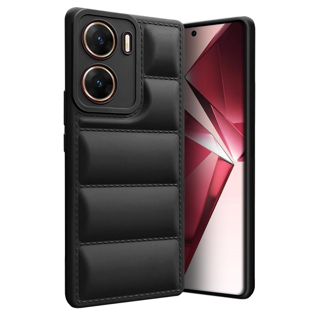 Fashionury Back Case Cover for Vivo V29e 5G | Compatible for Vivo V29e 5G Back Case Cover | Matte Soft Case | Liquid Silicon Puff Case for Vivo V29e 5G with Camera Protection | (Black) (B0CML3WV7S) Amazon Price History, Amazon Price Tracker